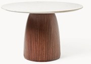 Tavolo rotondo con piano in marmo Nelly, Ø 115 cm