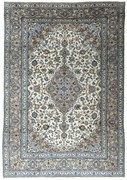 Kashan Tappeto persiano 350 x 240 Beige (Iran) Annodato A Mano