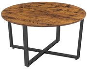 Tavolino da salotto ELDUR marrone/nero