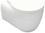 Vaso WC sospeso ergo opaco, sedile escluso P 51 x L 36.5 cm bianco