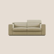 Vegas divano con poggiatesta reclinabili in microfibra smacchiabile T11 beige