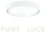 Plafoniera concrete effetto cemento bianco led 3000k 1420lm, 20w d....