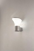 Applique da esterno ares silver 1 luce attacco e27 ip54 h.21cm