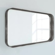 Specchio Kende rettangolare in alluminio argento 120 x 75 cm