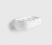 Mysia applique a parete 3 luci  attacco gx53 in gesso bianca 27,5x12cm