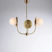 Lampadario Contemporaneo Selene Bronzo 3 Luci E14