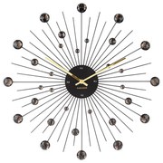 Orologio nero, ø 50 cm Sunburst - Karlsson