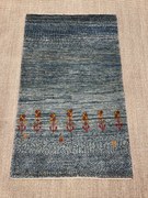 Gabbeh Tappeto 120x80 Blu (Iran) Annodato A Mano