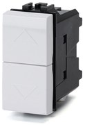 Doppio Pulsante con frecce 10A bianco compatibile anche con BTicino Livinglight