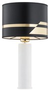 Argon 4232 - Lampada da tavolo ALMADA 1xE27/15W/230V nero/bianco/ottone