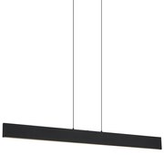 Lampada a sospensione moderna nera con LED dimmerabile a 3 livelli Easylift - Straight