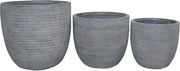 ALICIA - set di 3 vasi