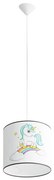 Sollux SL.1412 - Lampadario a sospensione per bambini UNICORN 1xE27/15W/230V diametro 30 cm