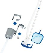 Kit Pulizia Piscina Deluxe 58237 Bestway Scopa+retino+tubo+manico+adattatori+skimmer