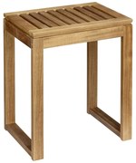 Sgabello di colore naturale in acacia massiccia Fondi – Wenko