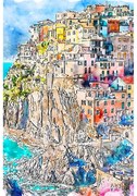 Dipinto 40x60 cm Manarola - Fedkolor