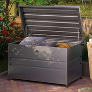 PRIMEYARD 132 x 64 cm Cassapanca da esterno, antracite - (GFPV00768)