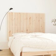Testiera Da Parete 159,5x3x110 Cm İn Legno Massello Di Pino /