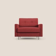 Megan poltrona letto in microfibra smacchiabile T11 rosso