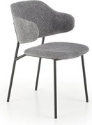 Sedia imbottita K497 grigio cenere