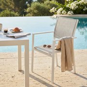 VENUS - poltrona da giardino in alluminio e textilene impilabile