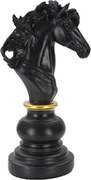 Cavallo Nero E Oro Cm 14X11X27
