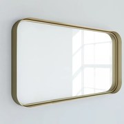 Specchio Kende rettangolare in alluminio oro 120 x 75 cm