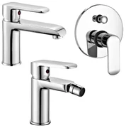 Lucente set miscelatori Jacuzzi Rubinetteria lavabo e bidet per