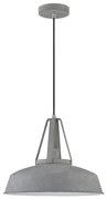 Lampada a sospensione su cavo RYAN 1xE27/60W/230V grigio