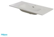 Lavabo Da Incasso "Cherry" In Ceramica 110x47 Finitura Bianco Lucido