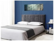 Testata 160 cm Velluto Grigio scuro - HERMINE