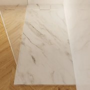 Piatto doccia SENSEA in composito minerale di resina gelificata bianco L 70 x L 160 x H 3.1 cm