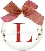 Pallina natale con nome Lucrezia 10cm