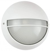 Plafoniera da Esterno E27 Bianca, IP54, Ø258mm Colore Bianco