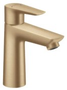 Rubinetto per lavabo a canna media getto laminare cristallino Talis E bronzo spazzolato satinato HANSGROHE H 16.2 cm