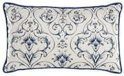 Cuscino DKD Home Decor Azzurro 50 x 10 x 30 cm Fiori