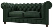 Divano in velluto verde scuro 178 cm Cambridge - Ropez