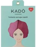 Set 2 asciugamani capelli turbante in microfibra rosa