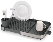 Scolapiatti regolabile grigio in acciaio inox 35x39 cm Duo - Joseph Joseph