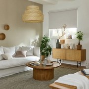 Tenda a rullo oscurante INSPIRE Malawi bianco 135x250 cm