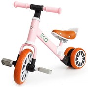 Triciclo di equilibrio per bambini in rosa ECOTOYS