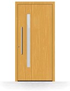 Portoncini in legno, abete chiaro 110, apertura con spinta a sinistra, 850 x 1950 mm, modello Varese, configura individualmente