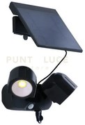 Proiettore led shiva antracite 2 luci 3w 230lm 4000k con pannello s...