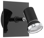 Spot Moderno Tamara 1 In Acciaio Nero 1 Luce Gu10 3W Ip44