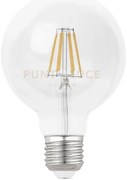 Gla255c- lampadina attacco e27 d.9,5cm 2700k 1480lm 12w globo vetro...