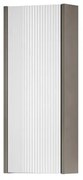 Pensile bagno Niwa laccato opaco grigio carbone con vetro bianco, 1 anta apertura da sinistra P 17 x L 30 x H 78.5 cm