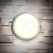 Plafoniera E27 IP54 Bianca Ø258mm Colore Bianco