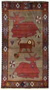 Gabbeh Tappeto persiano 200 x 110 Marrone (Iran) Annodato A Mano