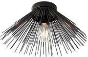 Plafoniera Art Déco nera - Broom