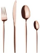 Set 24 posate rosa gold manico sottile Berlinger Haus